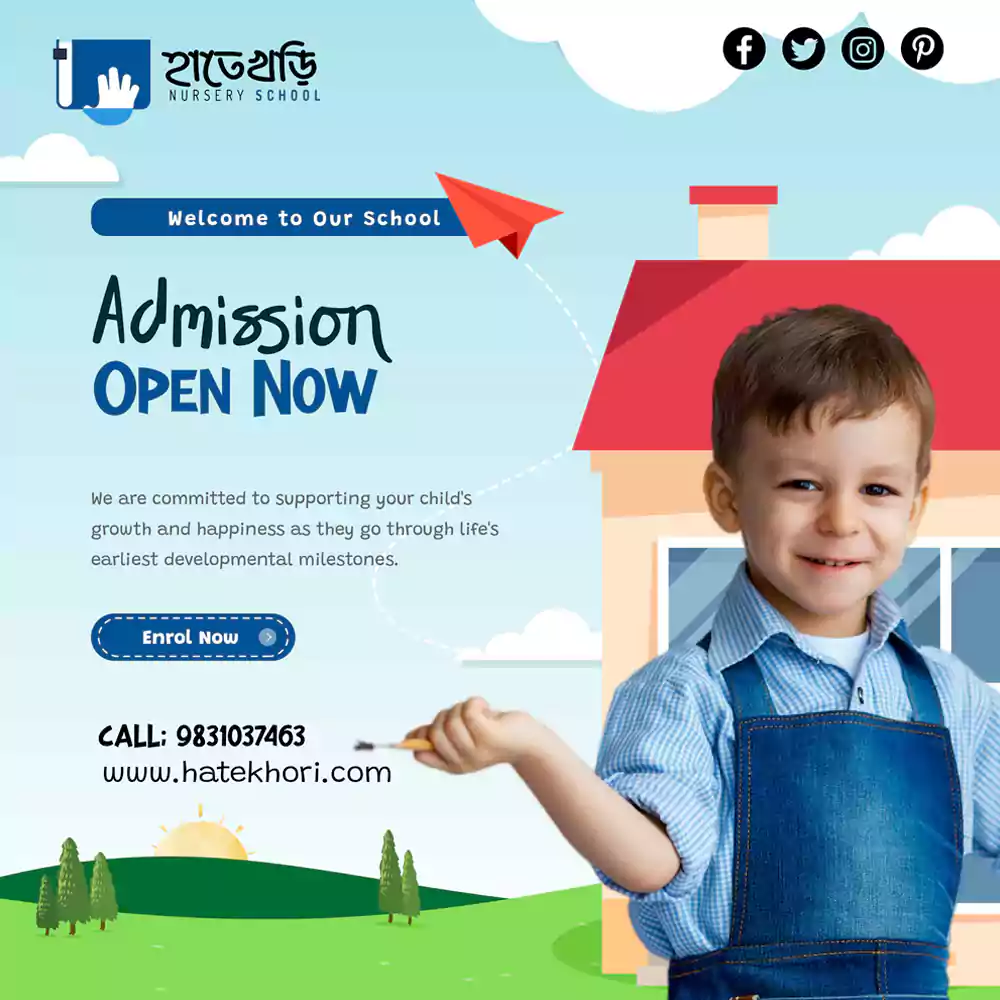 Bengali Banner Design Services for Nursery School