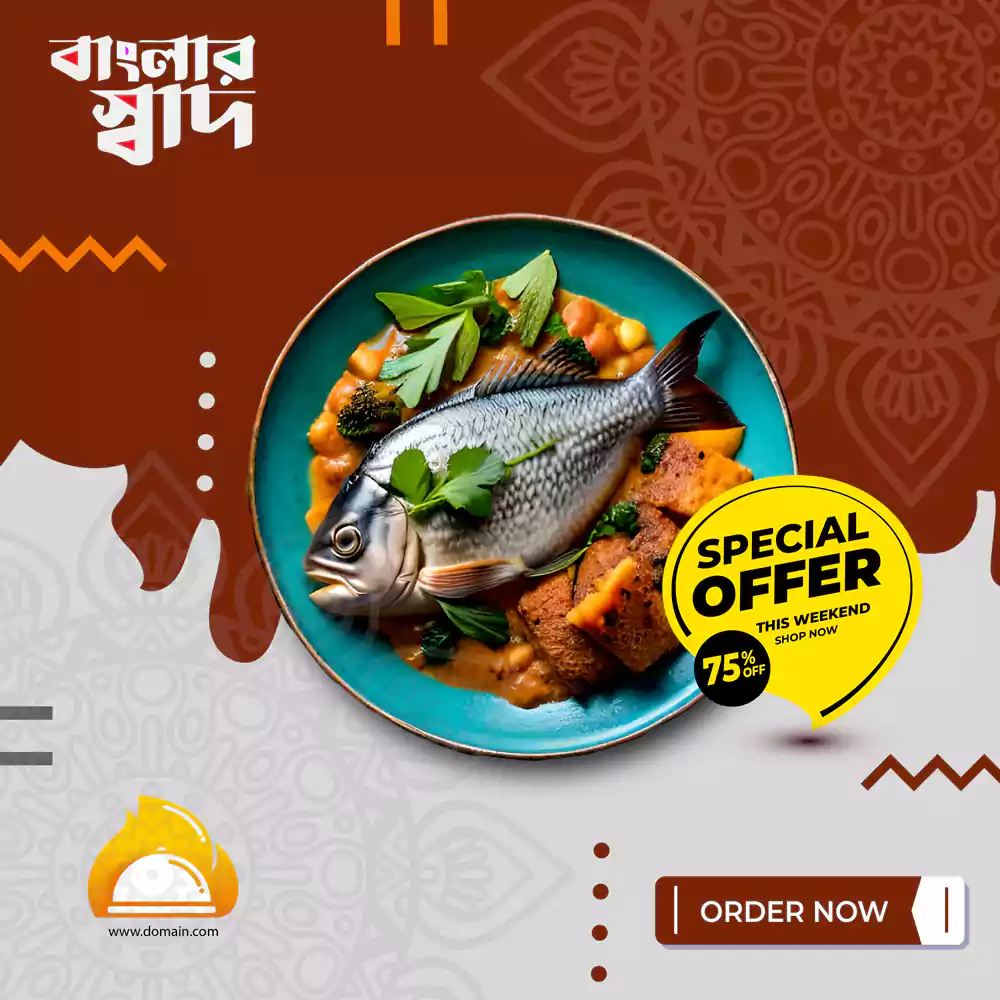 Bengali Banner Design Services for Restaurant