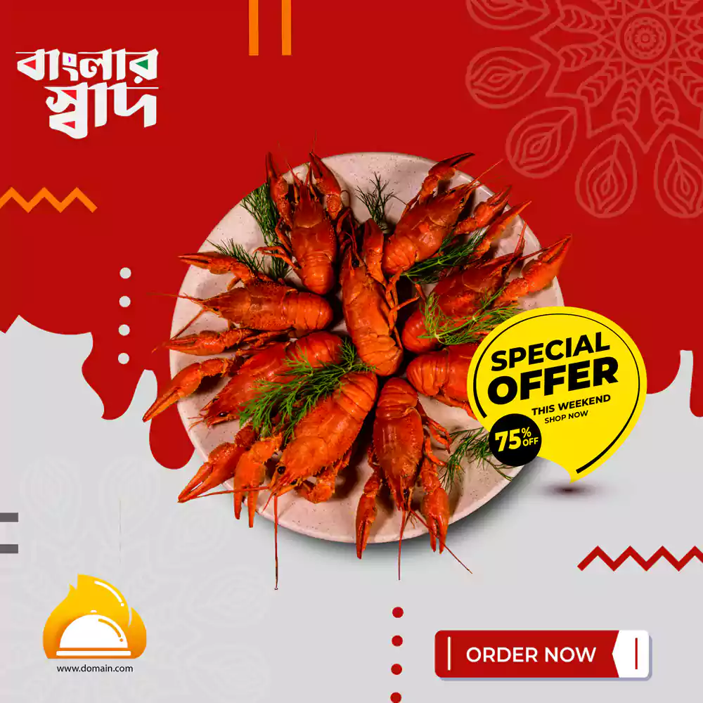 Bengali Banner Design Services for Restaurant