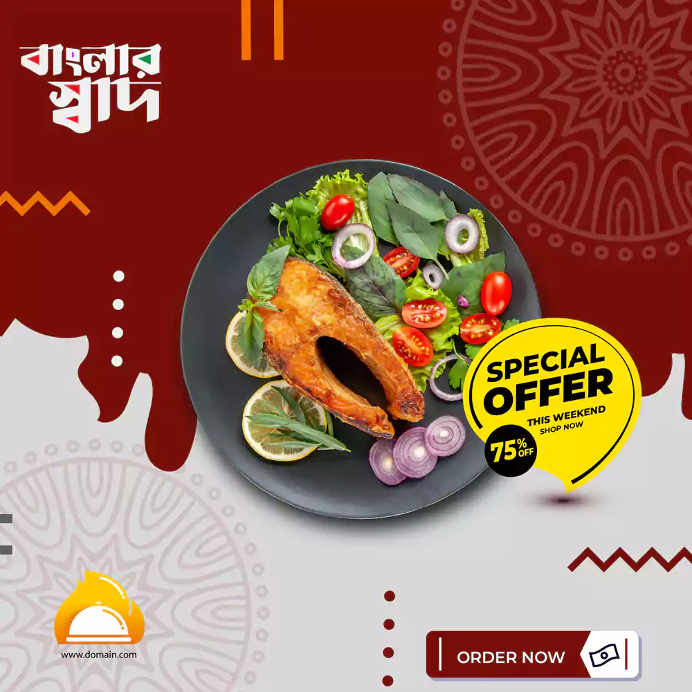 Bengali Banner Design Services for Restaurant